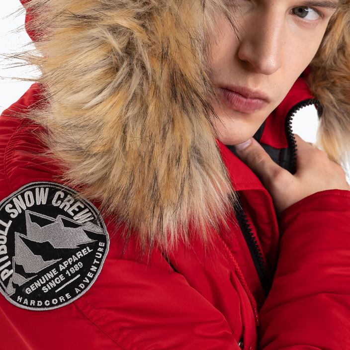 Férfi téli kabát Pitbull West Coast Fur Parka Alder red 7