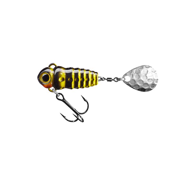SpinMad Crazy Bug Tail orsós csali fekete és sárga 2401 2