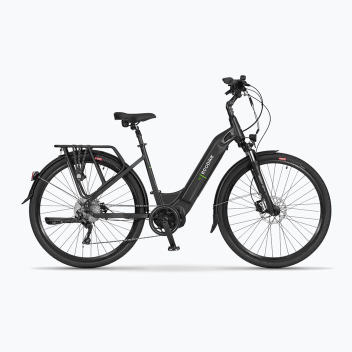 EcoBike D2 City/14Ah Smart BMS elektromos kerékpár fekete 1010319 6