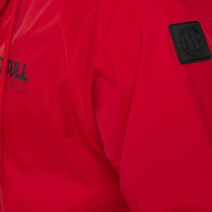 Férfi Pitbull West Coast Athletic kapucnis nejlon kabát piros 4