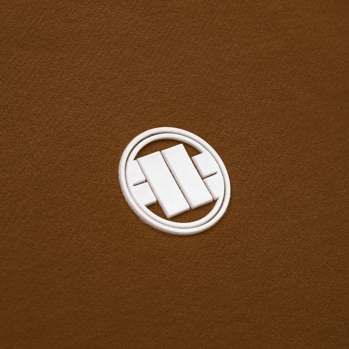 Férfi pulóver Pitbull West Coast Hooded Small Logo brown 3