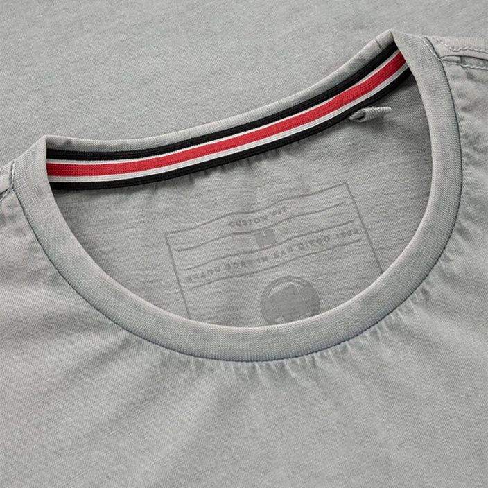 Férfi póló Pitbull West Coast T-Shirt Small Logo Denim Washed 190 grey/melange 3