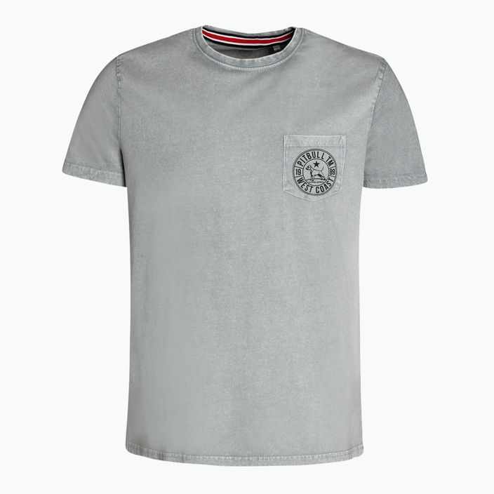 Férfi póló Pitbull West Coast T-Shirt Circle Dog grey/melange