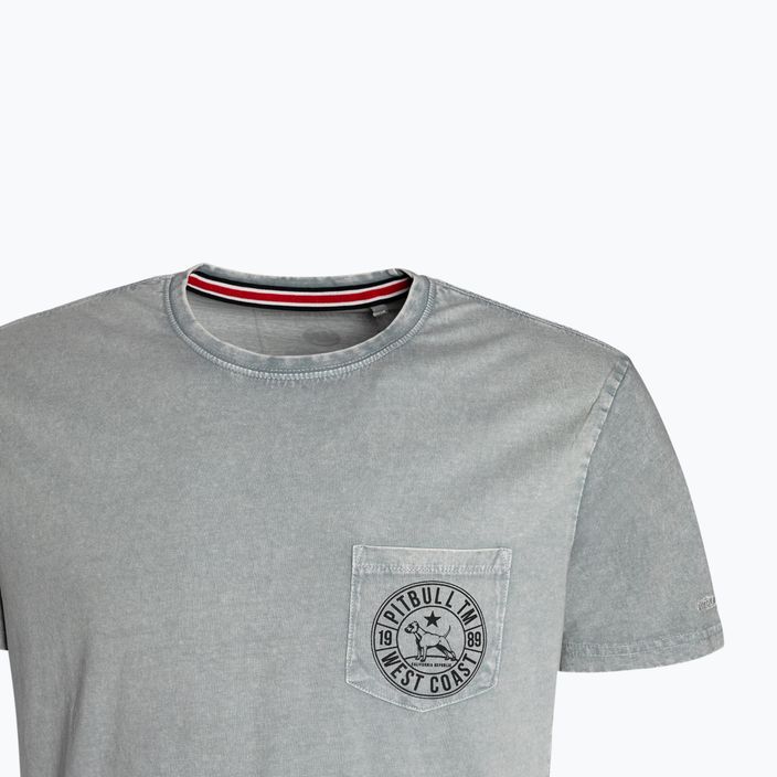 Férfi póló Pitbull West Coast T-Shirt Circle Dog grey/melange 3