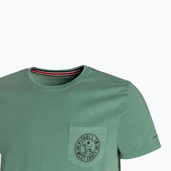 Férfi póló Pitbull West Coast T-Shirt Circle Dog green 3