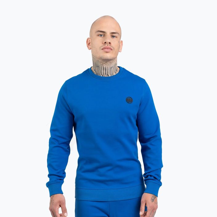 Férfi pulóver Pitbull West Coast Tanbark Crewneck Sweatshirt royal blue