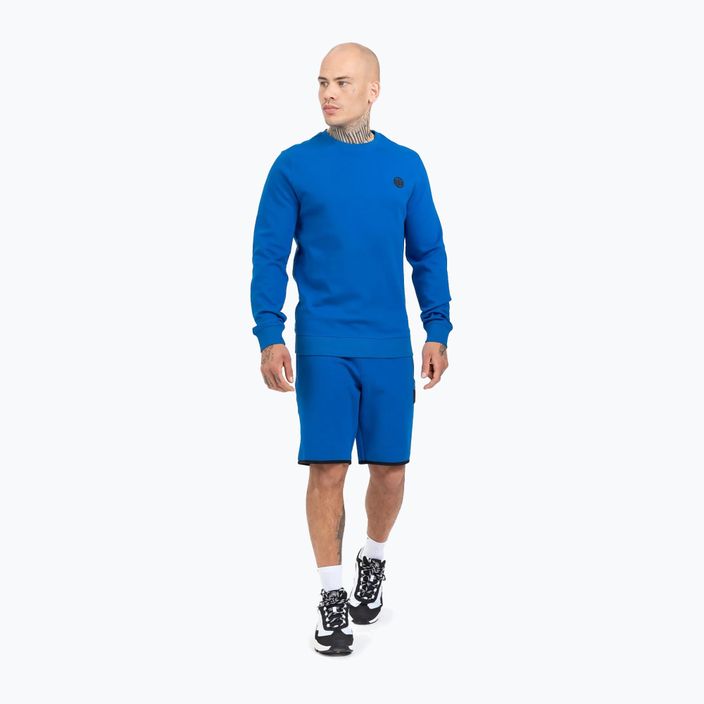 Férfi pulóver Pitbull West Coast Tanbark Crewneck Sweatshirt royal blue 2
