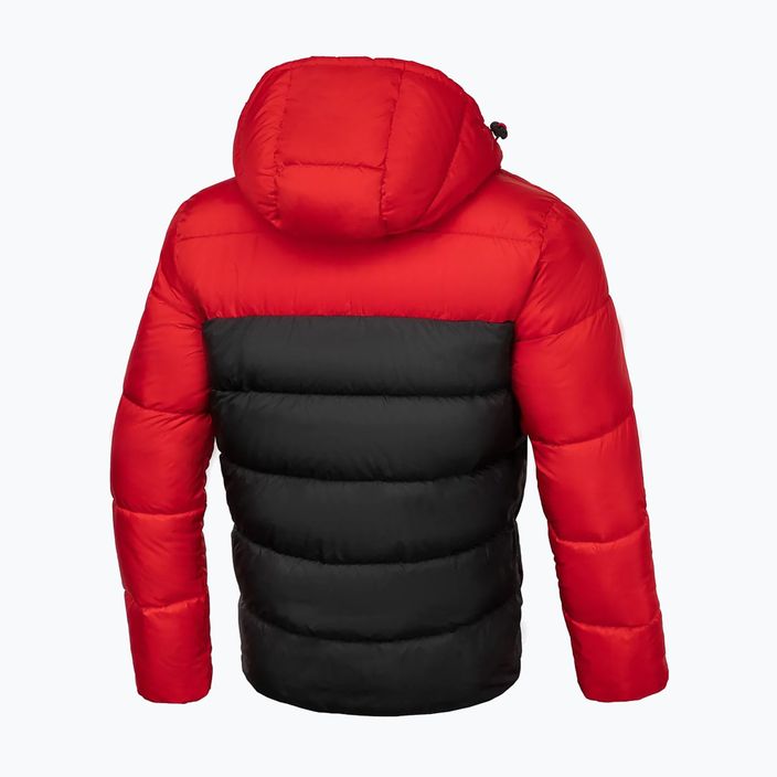 Pitbull West Coast férfi pehelypaplan dzseki Mobley piros/fekete 5