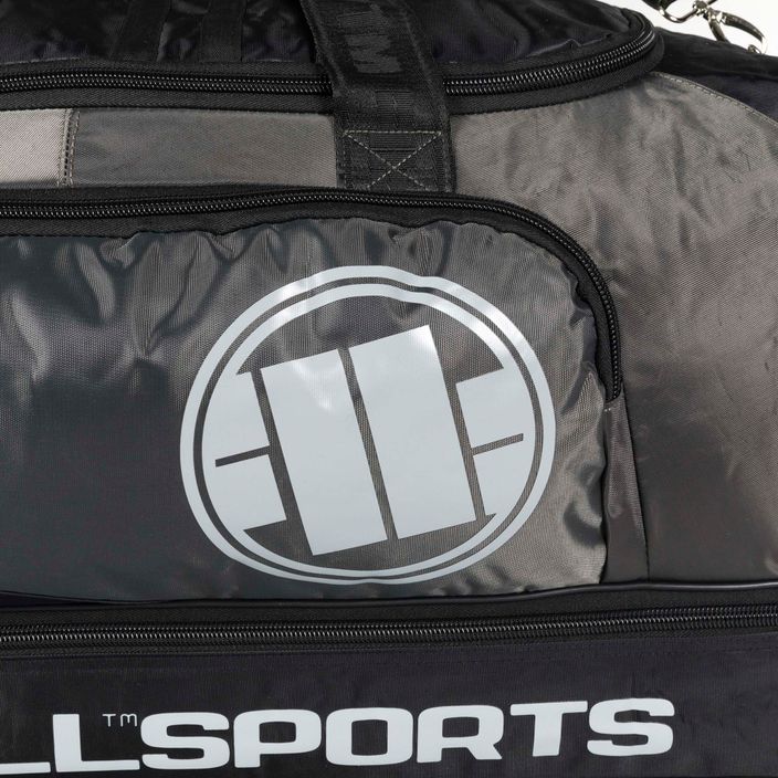Edzőtáska Pitbull West Coast Big Sports Logo black/grey 3