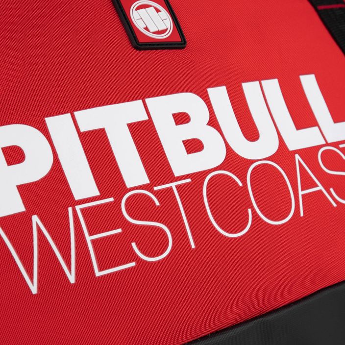 Férfi edzőtáska Pitbull West Coast Big Logo TNT black/red 12