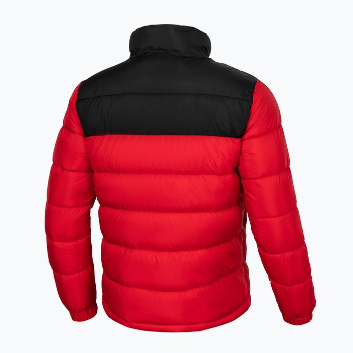 Férfi téli kabát Pitbull West Coast Boxford Quilted black/red 3