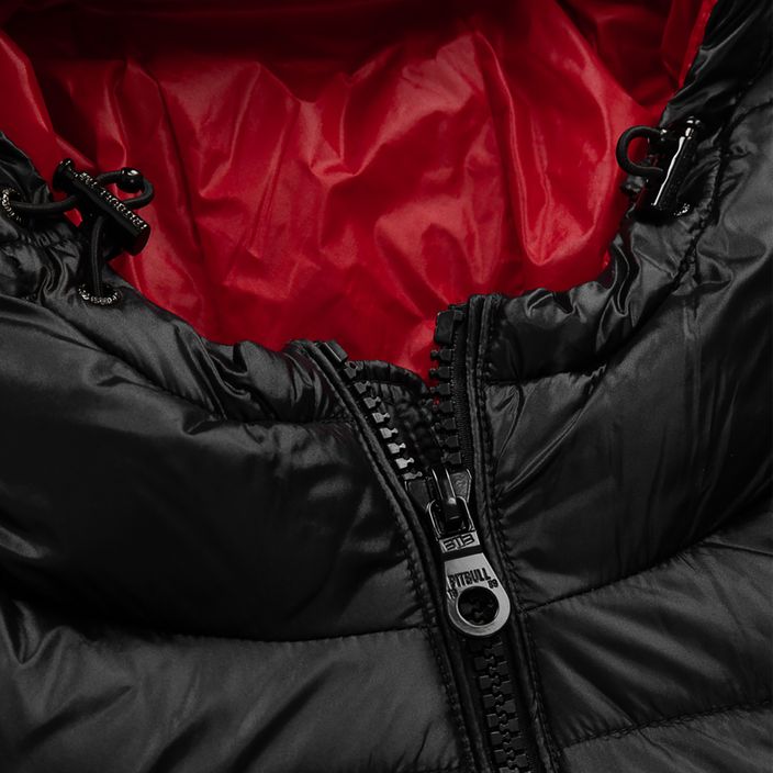 Női pehelypaplan kabát Pitbull West Coast Shine Quilted Hooded black 6