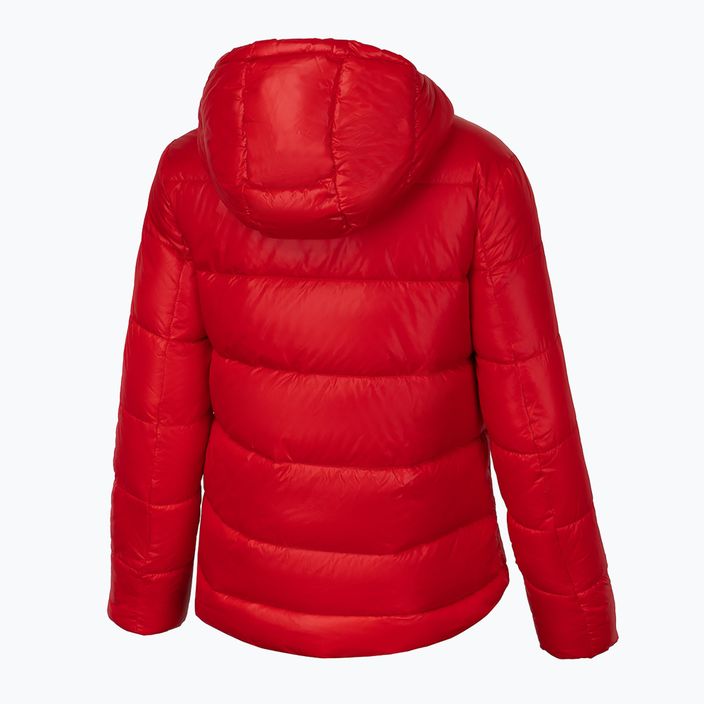 Női pehelypaplan kabát Pitbull West Coast Shine Quilted Hooded red 5