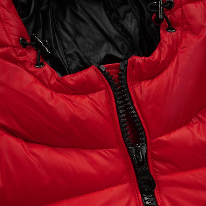 Női pehelypaplan kabát Pitbull West Coast Shine Quilted Hooded red 6
