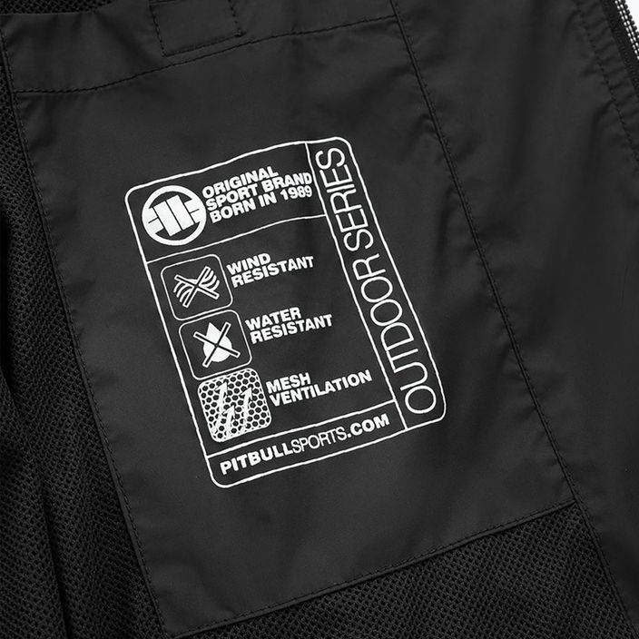 Férfi kabát Pitbull West Coast Athletic Logo Hooded Nylon black 13