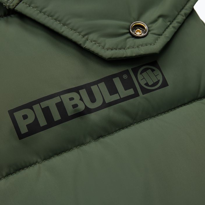 Pitbull West Coast férfi téli kabát Perseus kapucnis mellény olívazöld 7