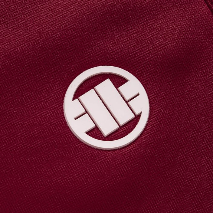 Pitbull West Coast férfi tréningnadrág Tape Logo Terry Group burgundi 7