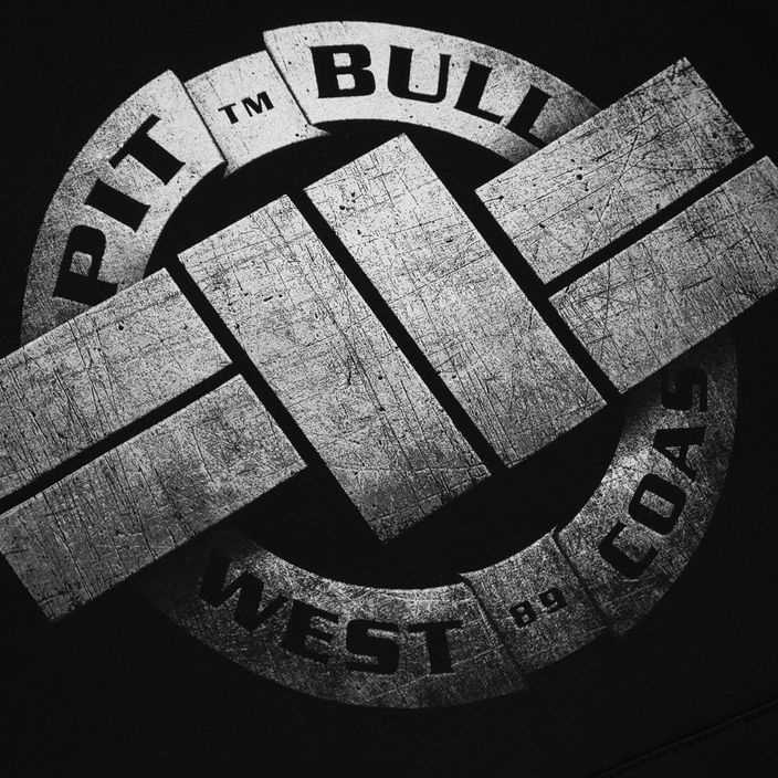 Férfi Pitbull West Coast Steel Logo kapucnis melegítőfelső fekete 4