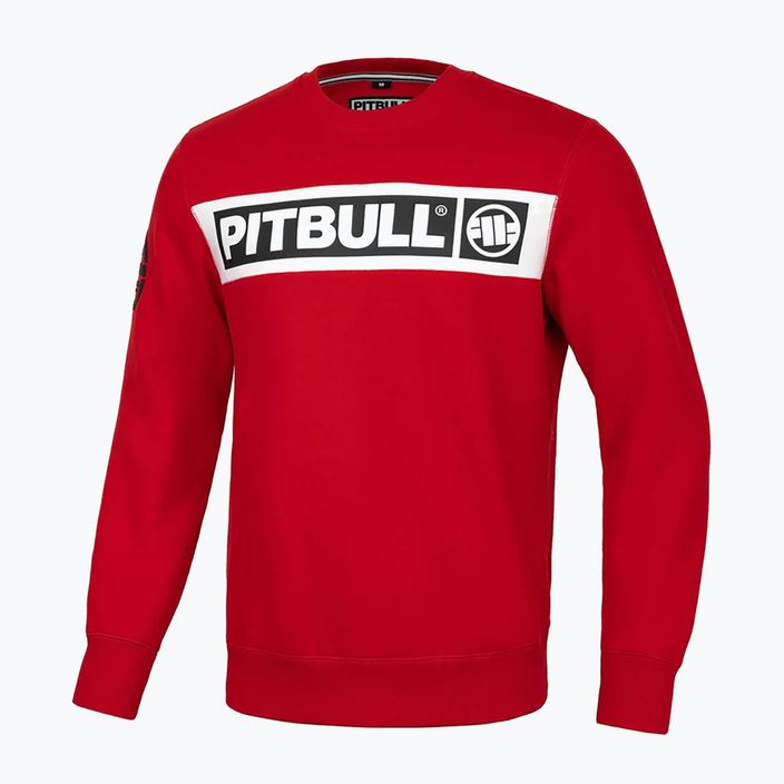 Férfi Pitbull Sherwood Crewneck pulóver piros 4