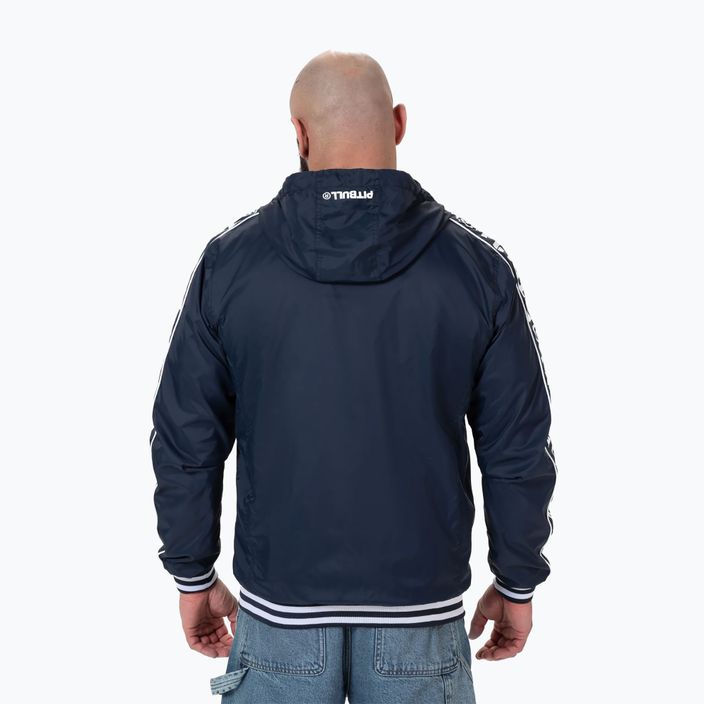 Pitbull West Coast férfi Whitewood kapucnis nylon dzseki sötét navy 3
