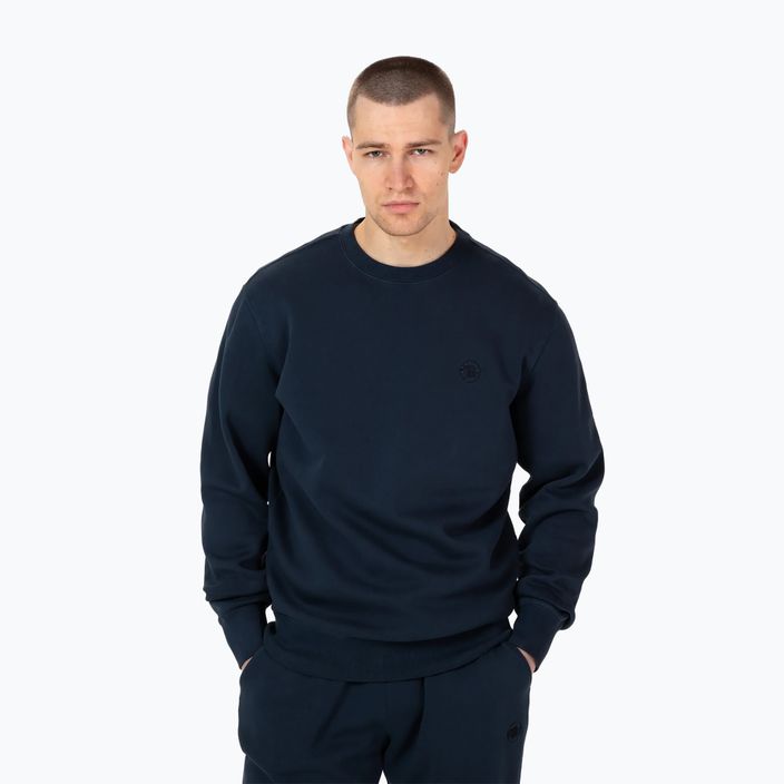 Pitbull West Coast férfi Lancaster Crewneck pulóver sötét navy színű