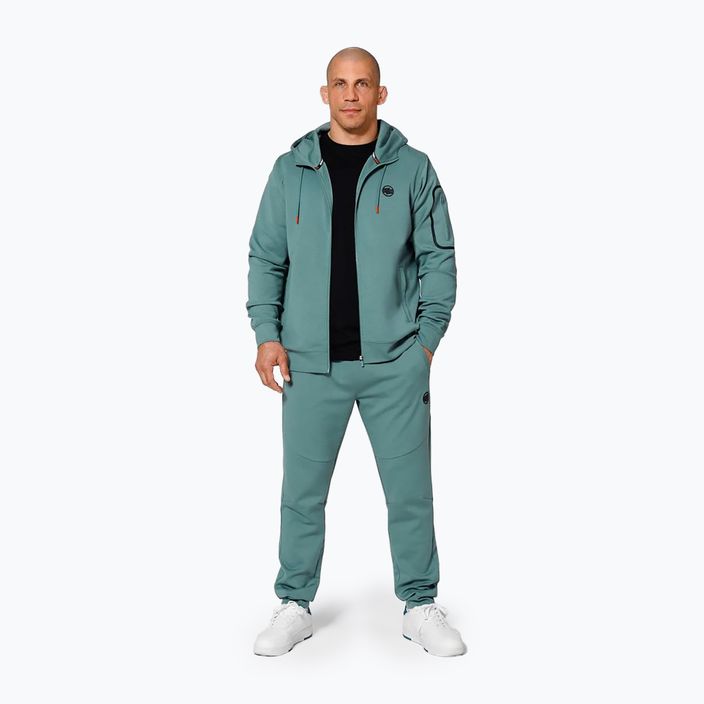 Férfi Pitbull West Coast Explorer kapucnis Zip menta melegítőfelső 2