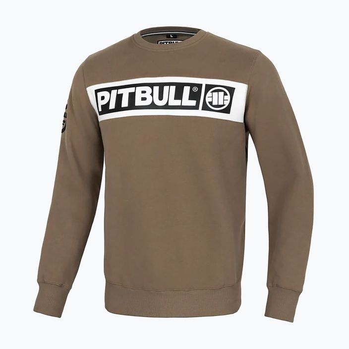 Férfi Pitbull Sherwood Crewneck melegítőfelső barna 6