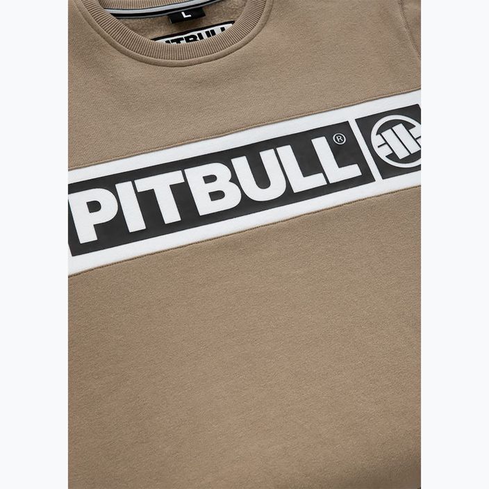 Férfi Pitbull Sherwood Crewneck pulóver halvány homok színű 7