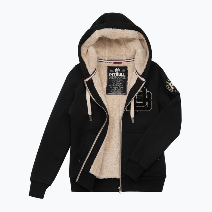 Pitbull Sherpa Ruffina Hooded Zip női pulóver fekete 3