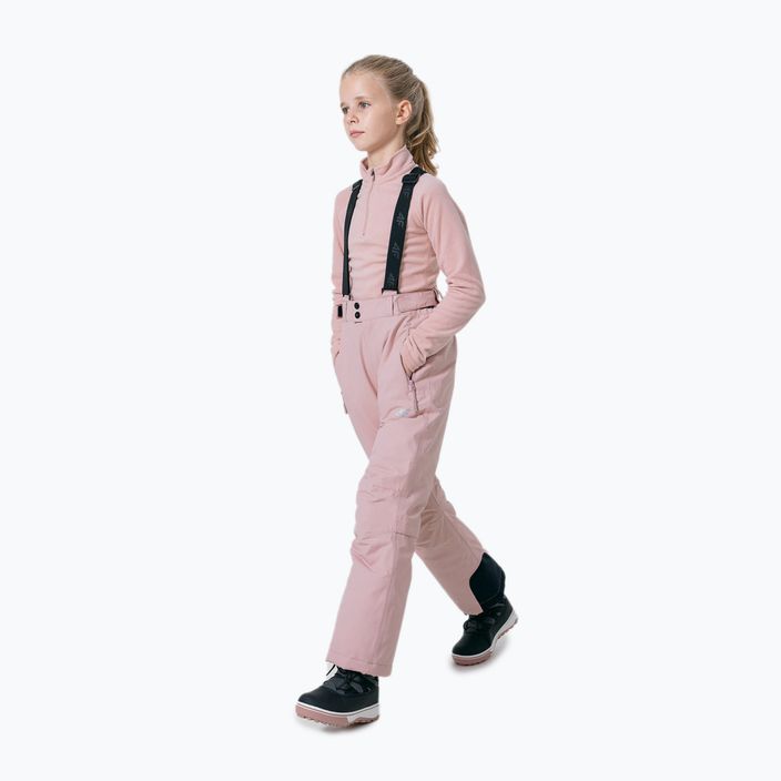 4F rózsaszín gyerek polár pulóver HJZ22-JBIDP001 2