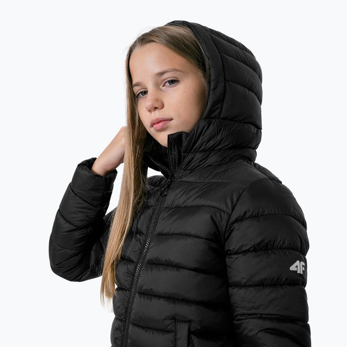 Gyermek pehelypaplan kabát 4F fekete HJZ22-JKUDP001 2