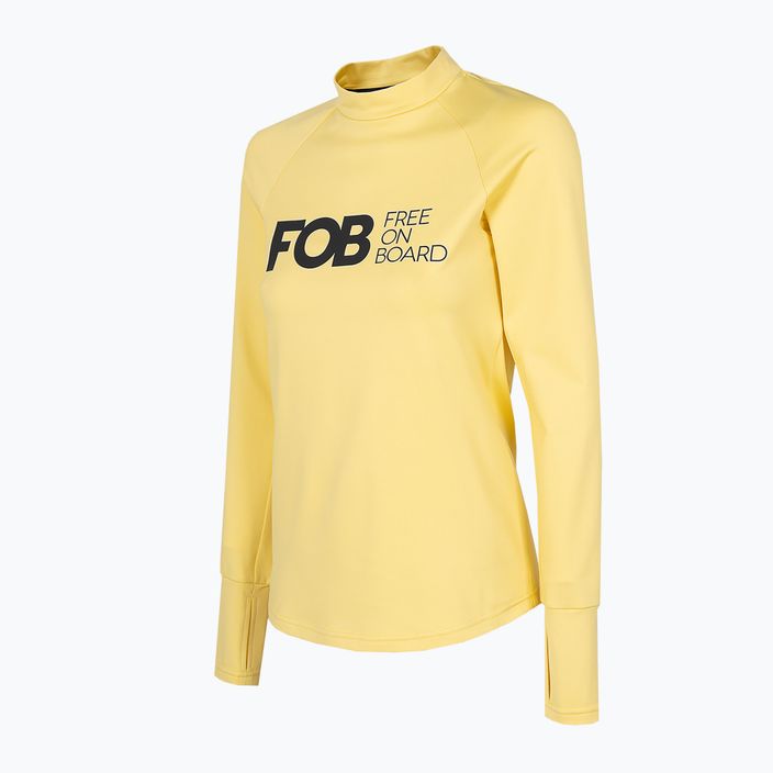 Női termál póló 4F sárga H4Z22-BIDD030 2