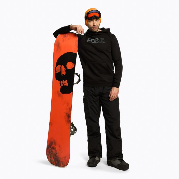 Férfi 4F snowboard pulóver fekete H4Z22-BLM021 2