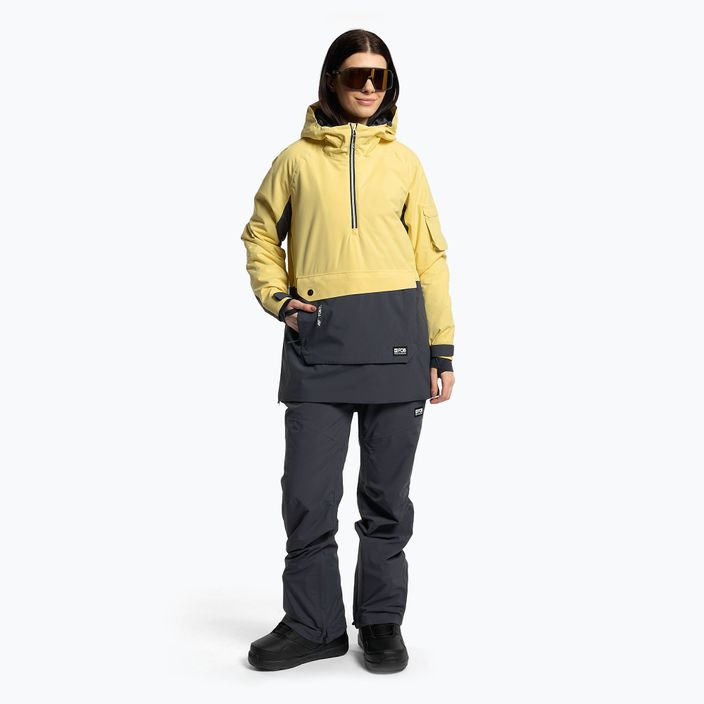 Női snowboard dzseki 4F sárga H4Z22-KUDS003 2
