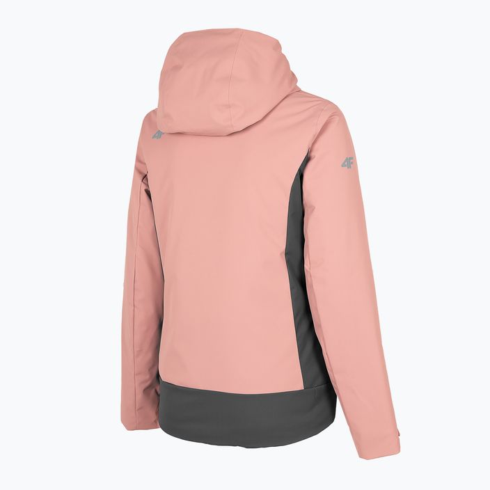 Női sí kabát 4F rózsaszín H4Z22-KUDN002 8