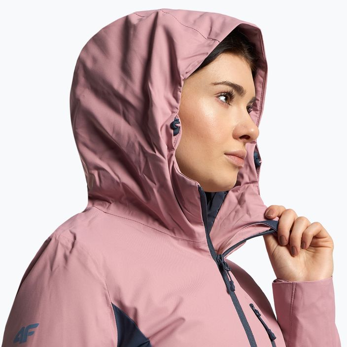 Női sí kabát 4F rózsaszín H4Z22-KUDN002 4