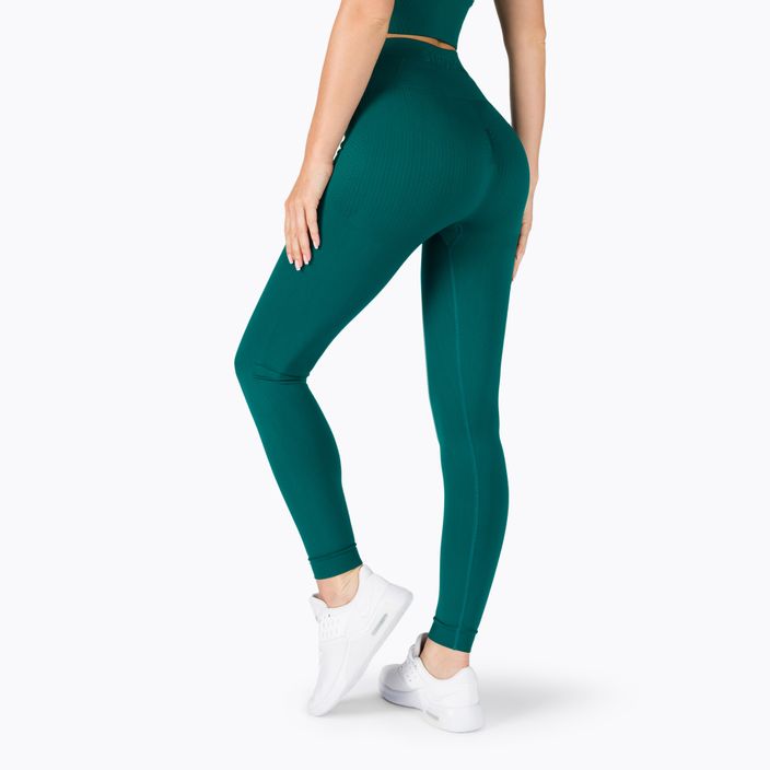 Női varrás nélküli leggings STRONG POINT Shape & Comfort Push Up zöld 1131 3