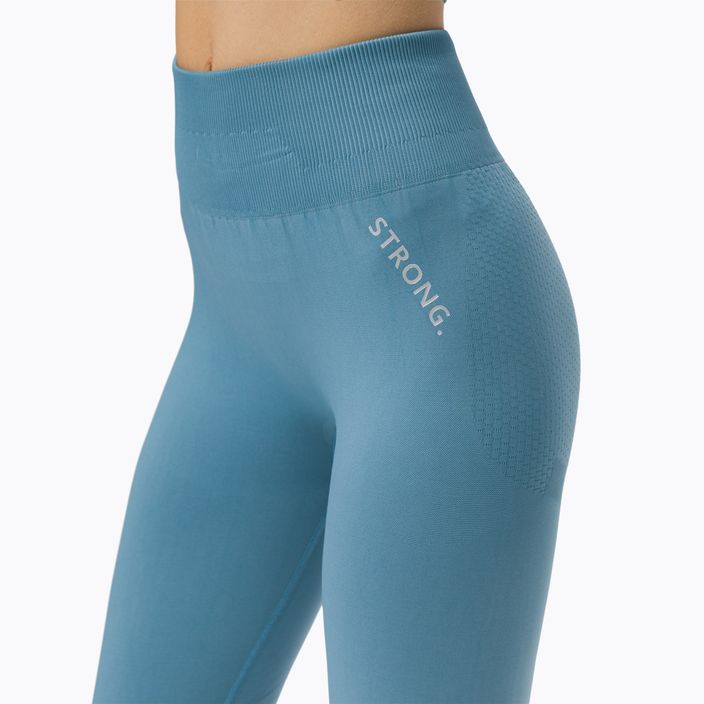 Női varrás nélküli leggings STRONG POINT Shape & Comfort Push Up kék 1129 4
