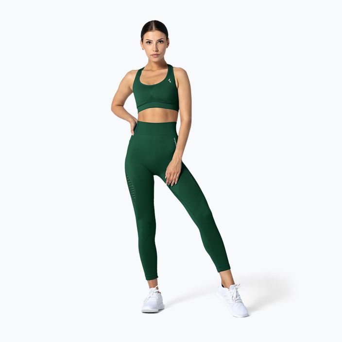 Női varrás nélküli leggings Carpatree Phase Seamless zöld CP-PSL-BG 4