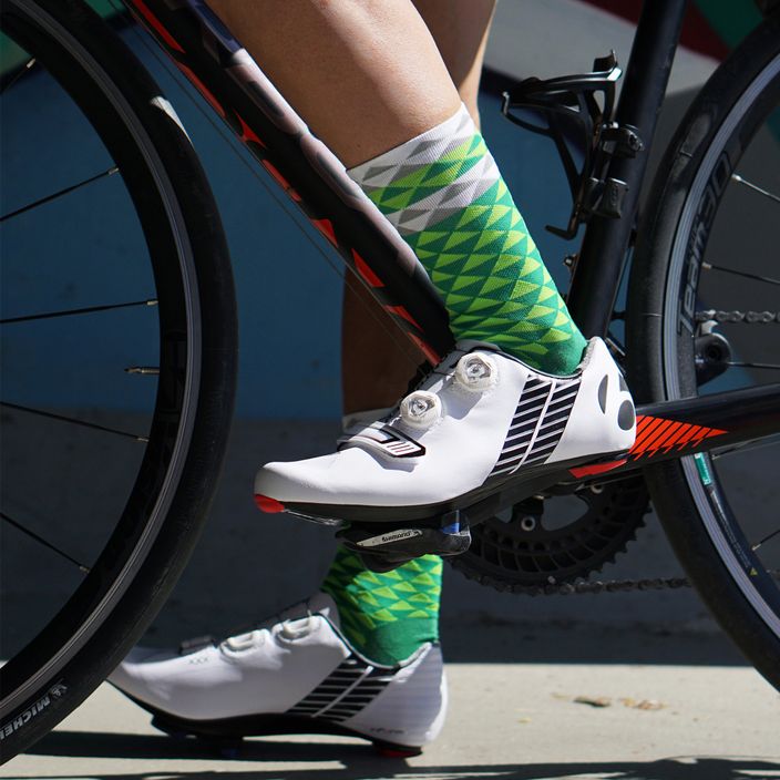 LUXA Aszimmetrikus kerékpáros zokni zöld LUHE19SAMGS 5
