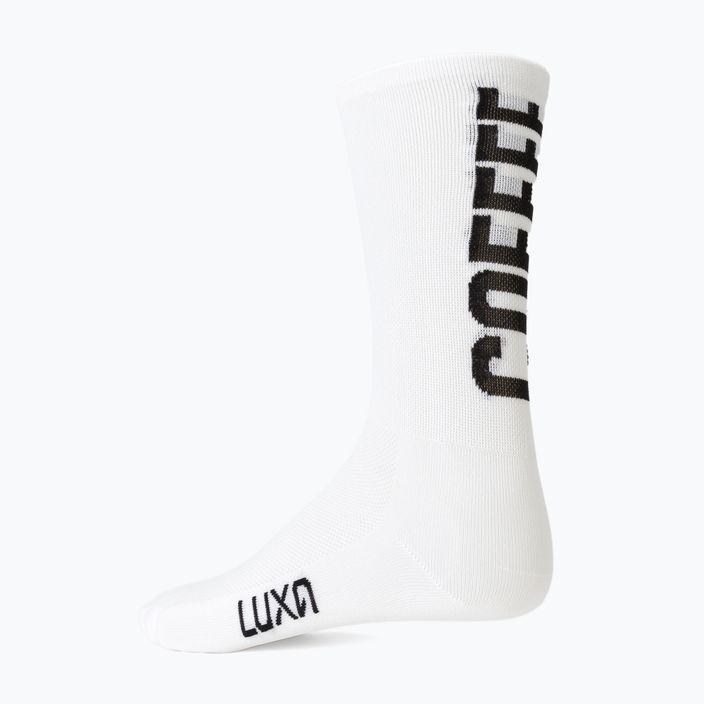 LUXA Coffee Ride kerékpáros zokni fehér LAM21SCRWS1 4
