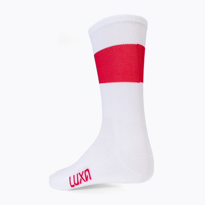 LUXA zászló fehér és piros kerékpáros zokni LAM21SPFS 3