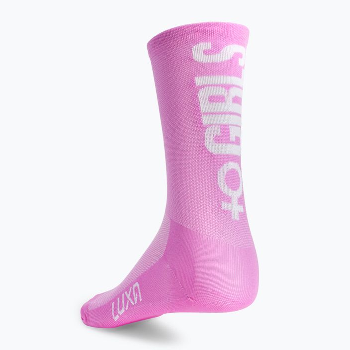 Női kerékpáros zokni LUXA Girls Power rózsaszín LAM21SGPL1S 4