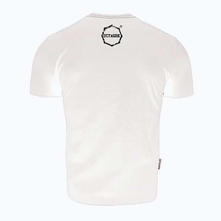 Férfi Octagon Logo Smash póló fehér 2