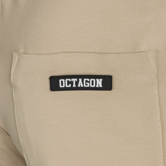 Férfi Octagon Light Small Logo bézs színű férfi nadrág 4