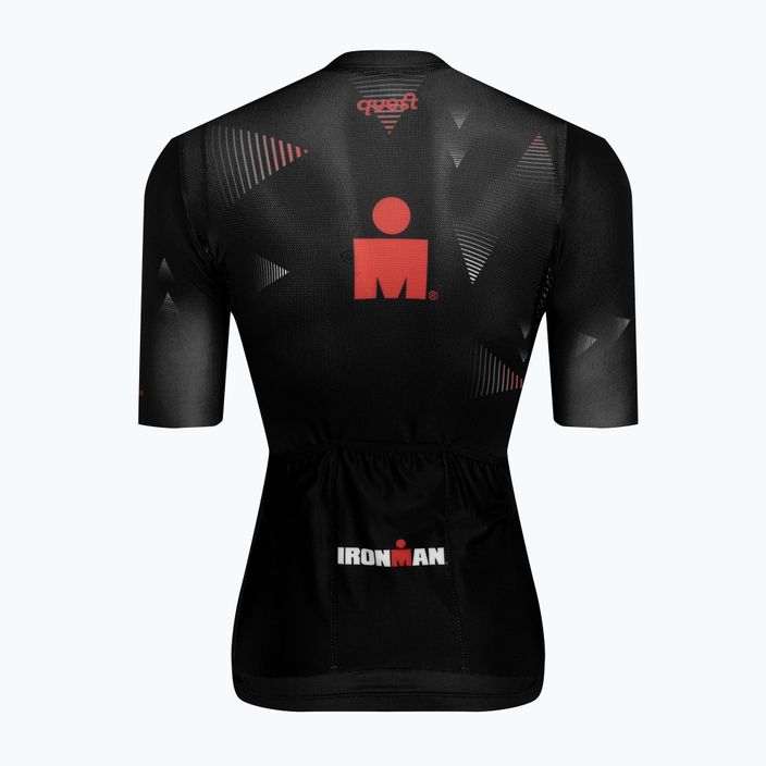 Női kerékpáros mez Quest Race Line France Iron Man black 2