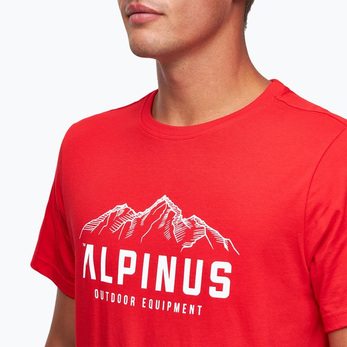 Alpinus Mountains férfi póló piros 4