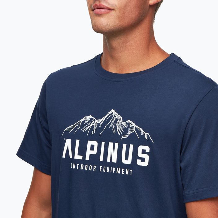 Alpinus Mountains férfi póló tengerészkék 4