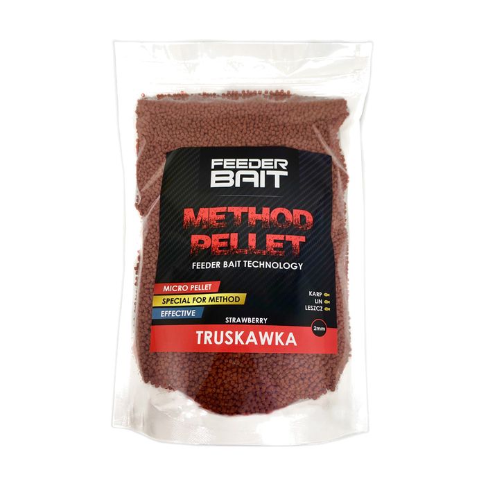 Pellet Feeder Bait módszerhez Strawberry 2 mm piros FB11-12 2