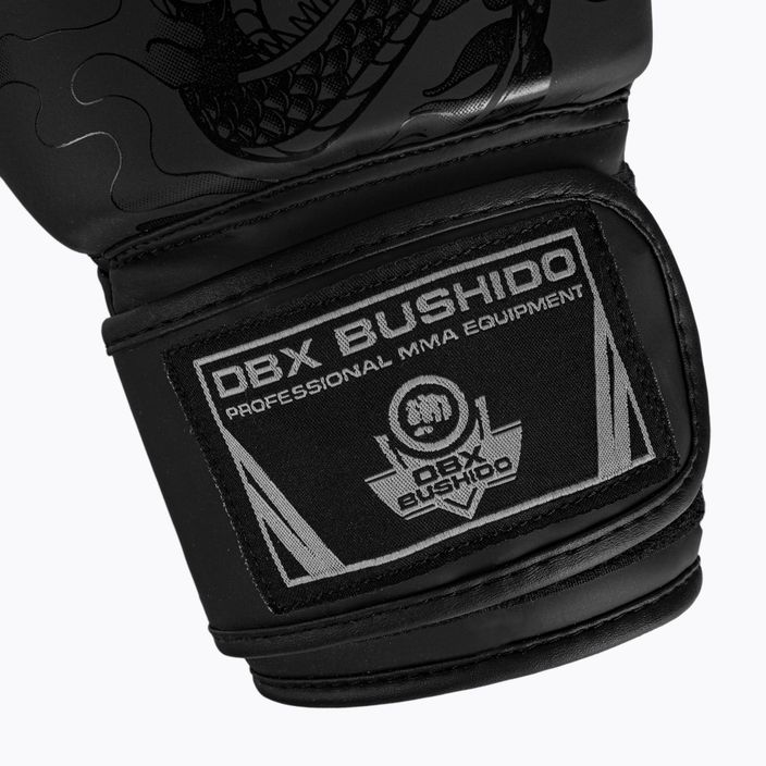 Bushido Black Dragon bokszkesztyű fekete B-2v18 5